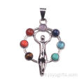 Charme Bouddha Yoga Méditation Chakra en argent Sterling pendentif cadeaux